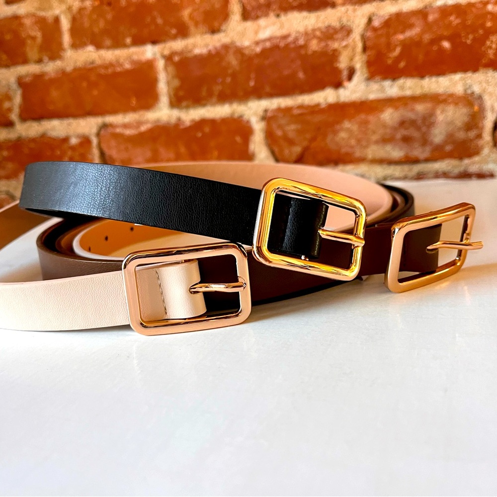 Lulus one size belt trio
